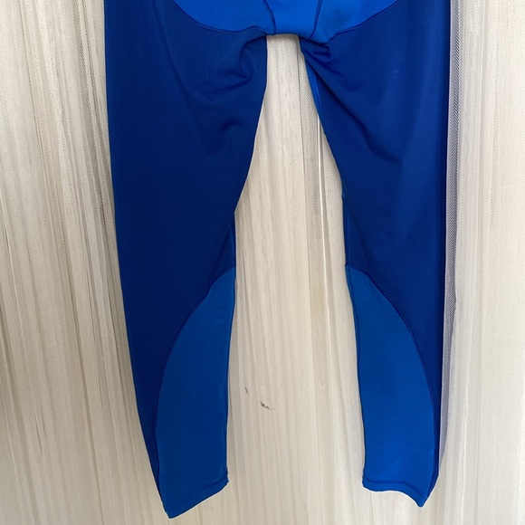Adidas X Ivy Park cobalt, leggings tight rodeo mesh panel high waist, size M - Picture 7 of 17